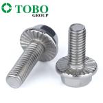 DIN6921 Aluminum Zinc Coating Grade 8.8 12.8 Hexagon Flange Bolt And Nut