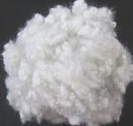 Customized Polyester Staple Fiber Synthetic White / Black / Grey / Colorful