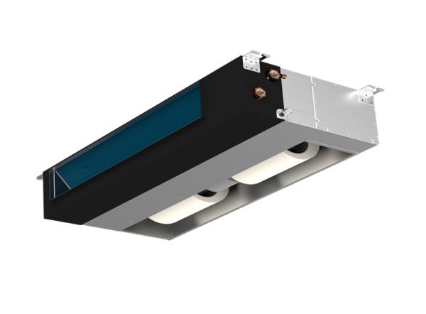 200mm Duct Type Ceiling Suspended Fan Coil Unit With 0 - 10V DC Motor and drain