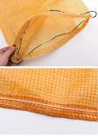 Durable Leno PP Woven Mesh Netting Bags Tubular Plastic Packaging Drawstring