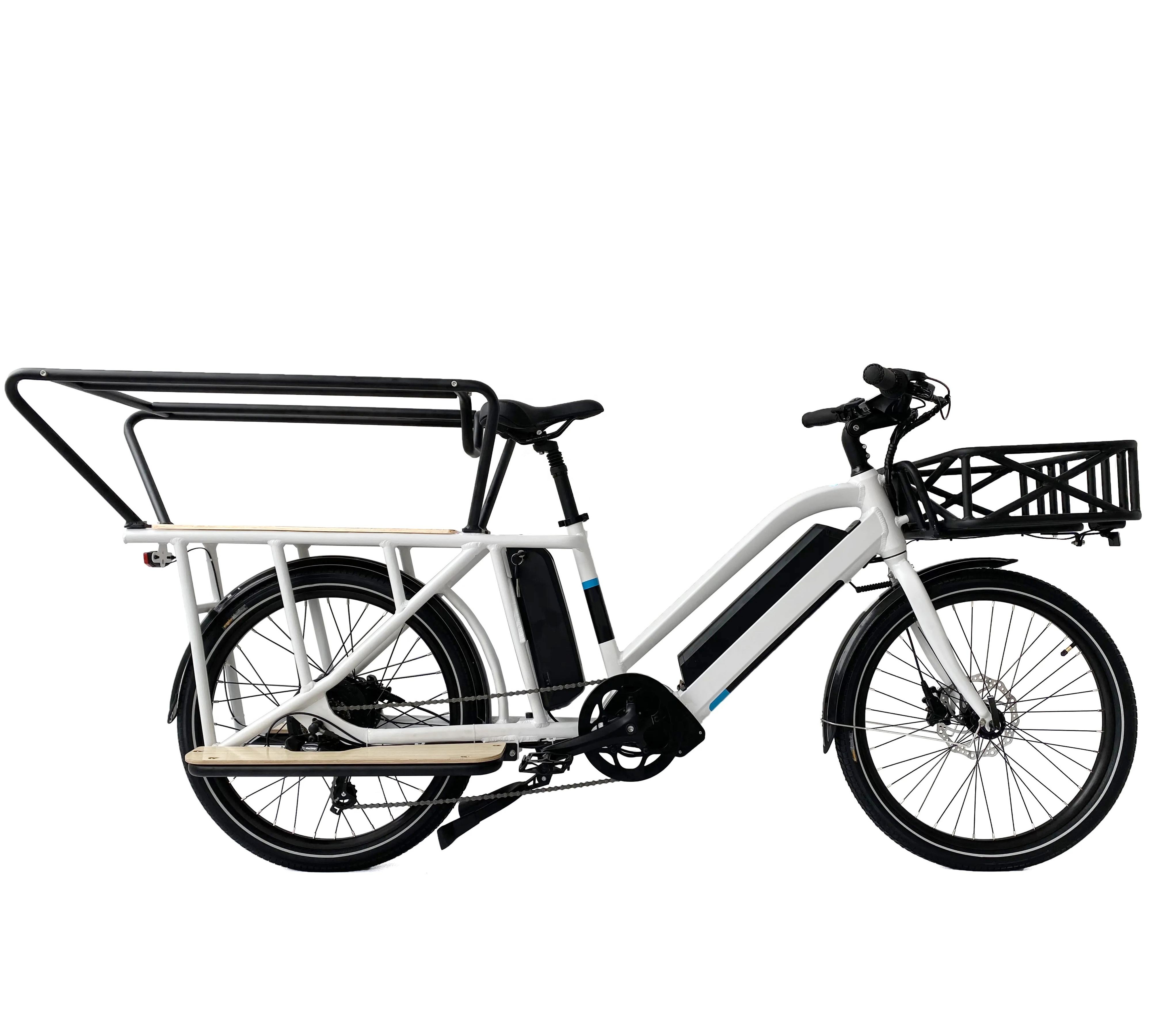 20 Inch Wheel Disc Brake Cargo E Bike 48V 500W With 14.5Ah 21Ah 24.5Ah Lithium Battery