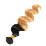 Virgin Ombre Hair Weave Bundles , Body Wave 3 Tone Ombre Brazilian Hair