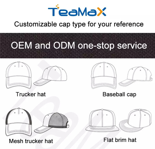 Embroidered Fitted Baseball Caps Curved Brim 100% Polyester Material