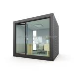 Galvanized Steel Square Tubes 10ft Modern Wooden Steel Structure Office for