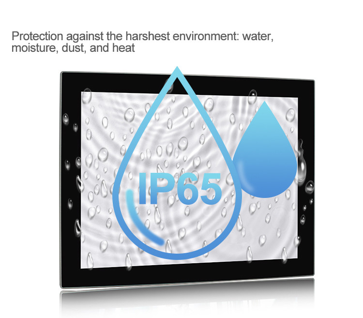 Quad Core J1900 2.0GHz Industrial Touch Panel PC All In One Ip65 Fanless
