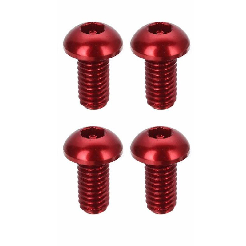 Plastic M3 8mm Round Head Anodized Aluminum Hex rc Screws for INCH Measurement System