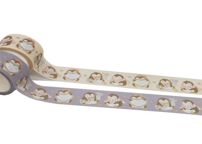 DIY Custom Printed Japanese Colored Waterproof Glitter Washi Tape