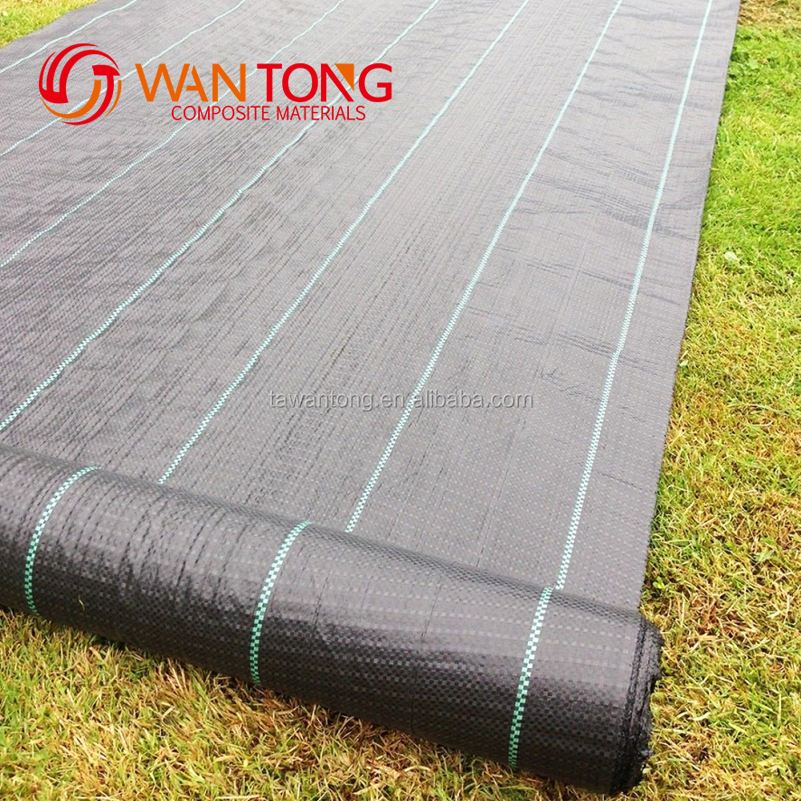 Agricultural Ground Cover Mat 100GSM PP Woven Weed Mat for Barrier Weed Control