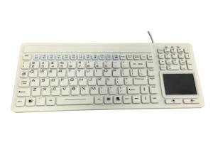 Quality Desktop Mount IP68 Antimicrobial Waterproof Keyboard 107 Keys wholesale