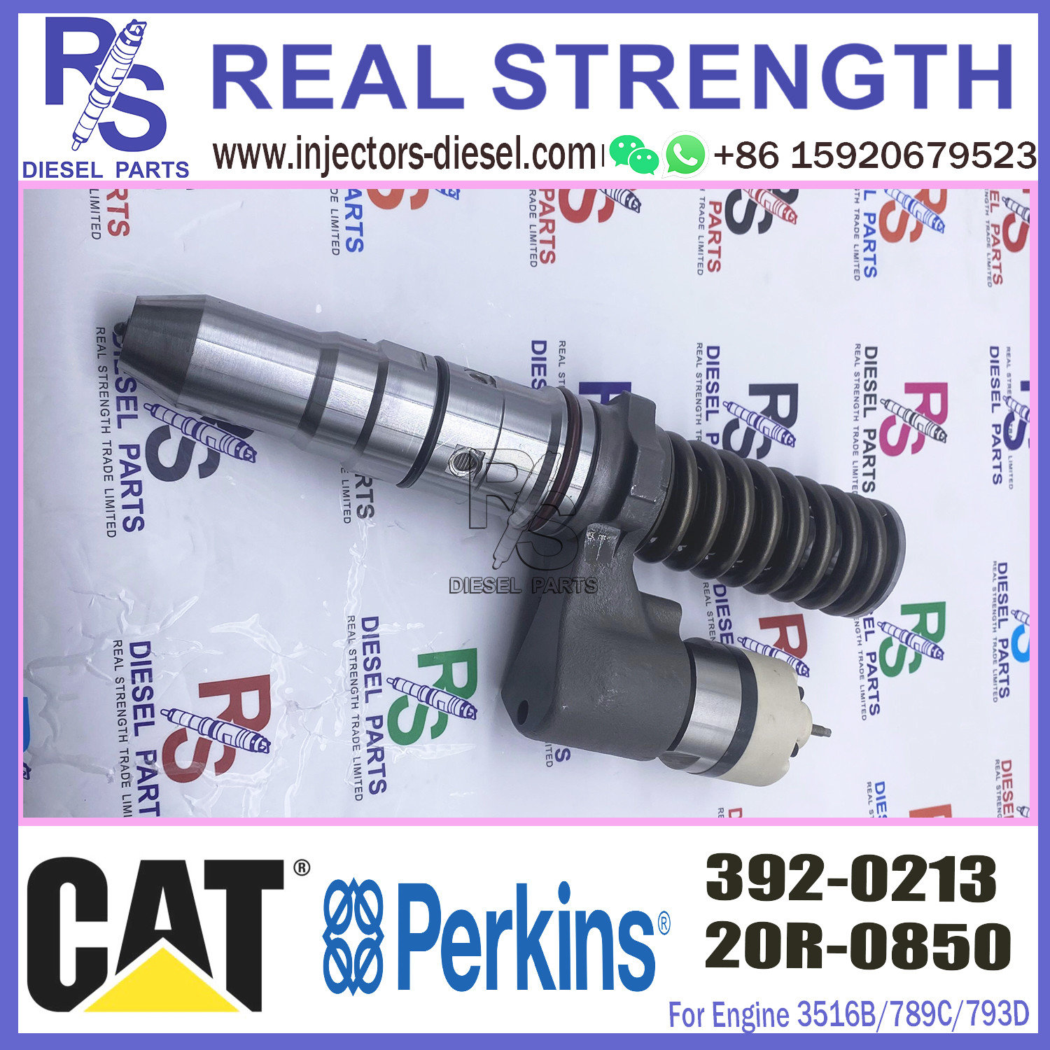 Cat mechanical parts 797 797B highway truck 3524B engine fuel injector 20r5566 20r0850 443-9454 392-0213