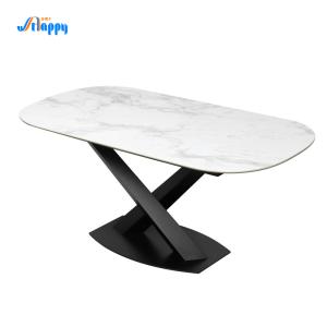 Quality 1700*900mm Modern Fixed type Ceramic Top Dining Table, Knock Down wholesale