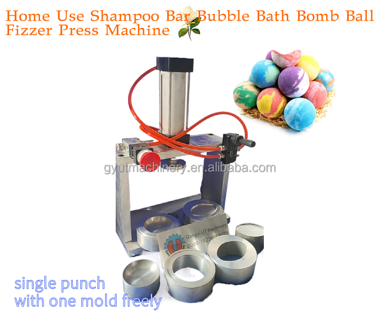 Customized Shape Bubble Fizzy Bath Bombs Making Machine Home Shampoo Bar Soap Presser
