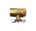 DN25 Brass Female Ball Valve With Butterfly Handle