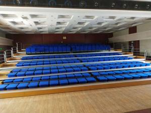 Quality Cold Rolled Steel Folding Bleacher Seats / Theatre Retractable Tiered Seating wholesale