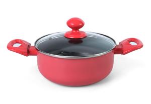 Quality 36cm Pink Sgs Brazing Bottom Instant Pot Lid Saucepan wholesale