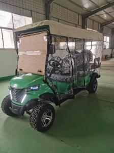 Quality Cheap Hunting Electric Lithuim Batteery Six Seater Golf Cart 4-6 Seats 78v 4 Wheels With Rain Curtain wholesale