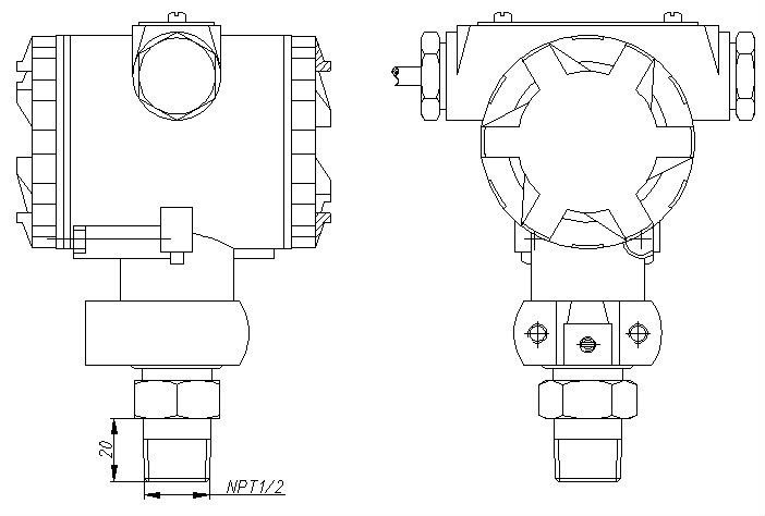 GX High quality hart protocol differential pressure transmitter can be used in aerospace, petroleum, industry