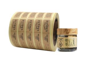 Quality Durable Custom Adhesive Labels Core Diameter 76mm With Glossy Lamination wholesale