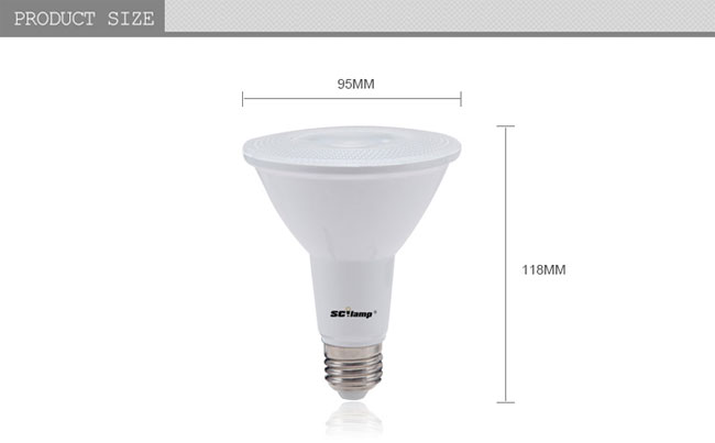 SMD3030 white par30 12W LED par light China manufacturer