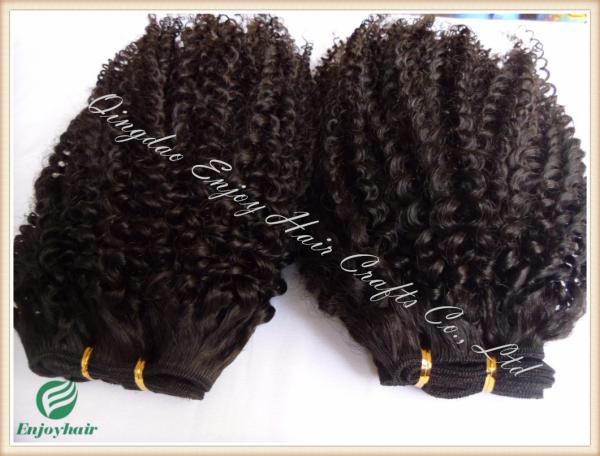 Malaysian 5A virgin remy hair weave ,natural color(can be dye) curly 10''-26'