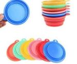 Fancy Soft Silicone Pet Supplies Food Pet Cat Dog Bowl Feeder 175*130*73mm