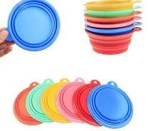 Fancy Soft Silicone Pet Supplies Food Pet Cat Dog Bowl Feeder 175*130*73mm