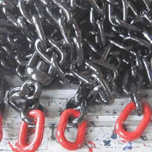Quality 16mm-136mm Black Paint Mooring Chain wholesale
