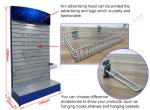 Portable Metal Slatwall Stand Cellphone Accessory Display Rack Slat Wall