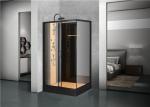 Shower Cabin with White acrylic tray 1200*800*2250cm black aluminium