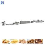 SS 201 304 Corn Puff Production Line Silver Snack Food Extruder Machine