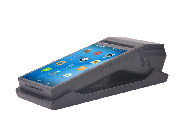 Touch Screen Handheld POS Printer 80mm Thermal NFC GPS Google Play Support Dual Channel