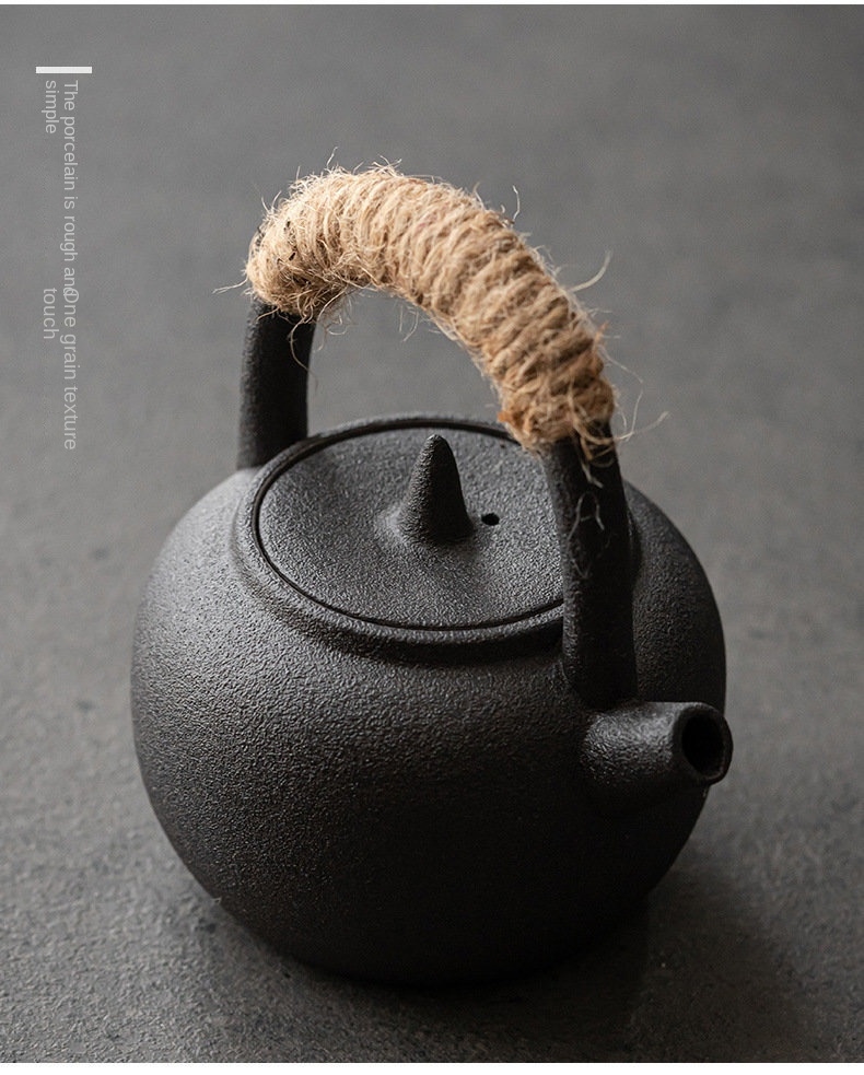 Japanese Porcelain Kung Fu Tea Set Modern Fashionable Loop-Handled Teapot with Gift Box