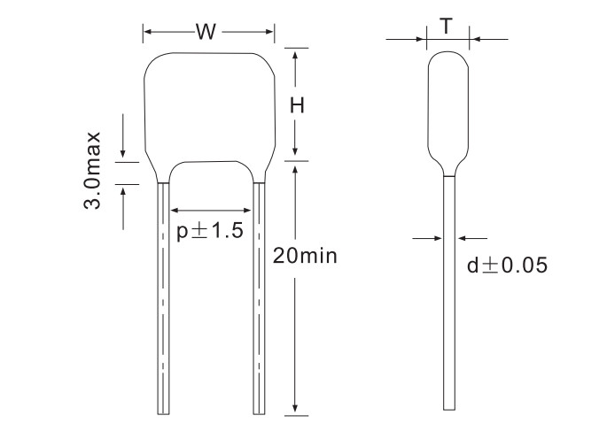GDHY CBB28-682J1250V-10RN-1R for High Frequency Direct Current And Pulse Circuits