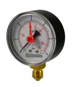 Quality Air Gas Test Manometer 1.57&quot; 40mm Double Needle Pressure Gauge 400bar 15000psi wholesale