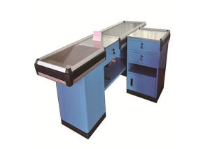 Quality Small Supermarket Checkout Counter SPCC Material Dirt And Water Proof wholesale