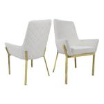 NO Folded OEM Velvet Dining Room Chairs Stainless Steel Metal Legs Dining Chairs