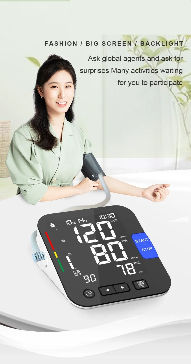 Automatic Arm Voice Digital Bp Check Machine Medical Blood Pressure Bp Monitor