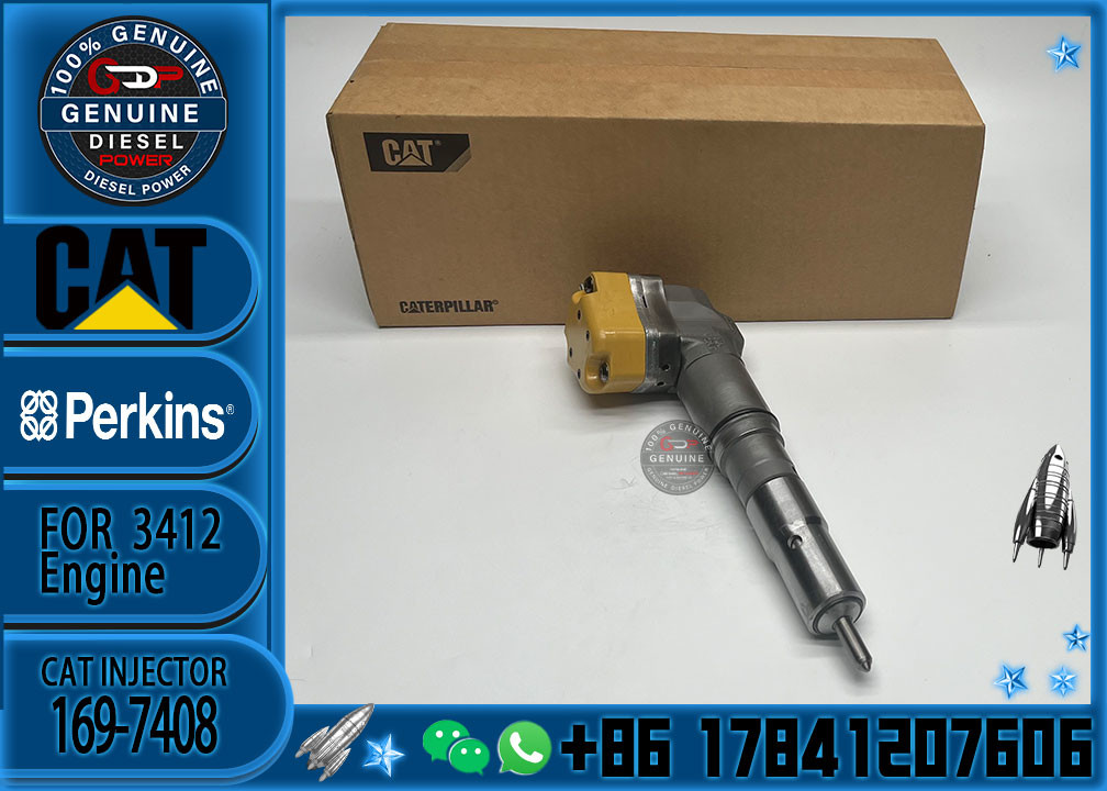 1563895 1697408 Engine Parts Fuel Injector 156-3895 169-7408 171-9704 For CAT Caterpillar 3412 1719704 engine