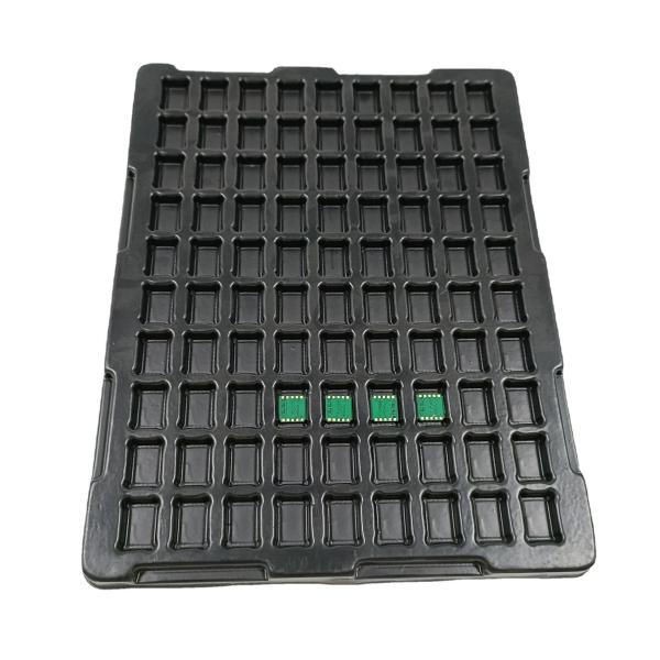 Electronic Component Tray Chip Parts Esd Black PS Anti-static Vacuum Forming Pcd