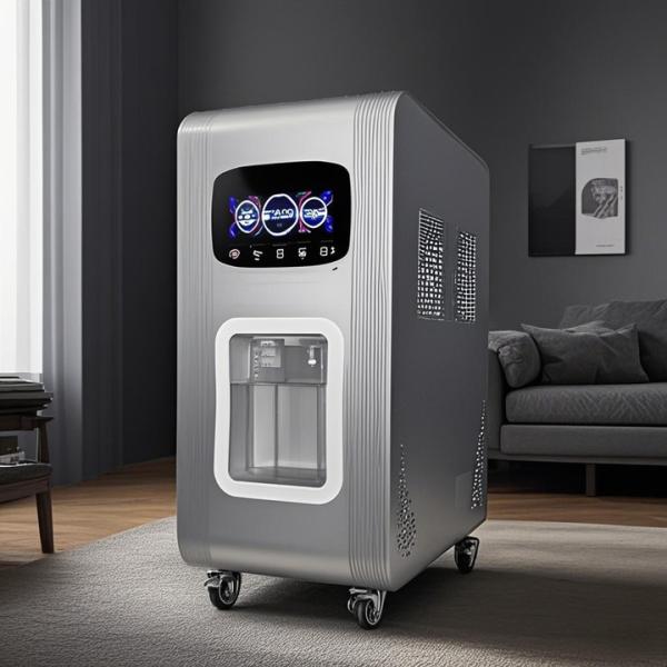 3000ml Silver Stainless Steel Hydrogen Inhalation Machine for Easy Outdoor and