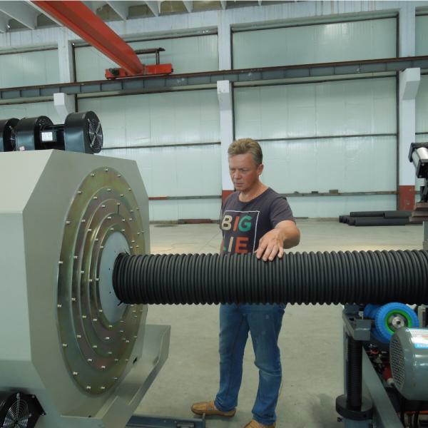 Double Wall Corrugated Pipe Production Line for Dn ID600-1200mm Pipes CE