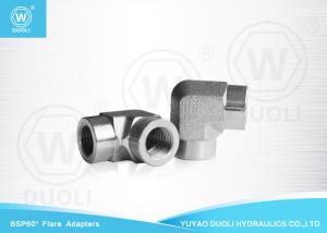 Quality BSPT Female Thread Hydraulic Inverted Flare Adapter Fittings 90 Degree Elbow wholesale