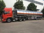 Oil Tank Trailer Fuel Delivery Truck Semi Trailer 45CBM Aluminium Alloy Thermal