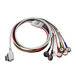 Quality GE Seer 7 Leads Holter Recorder ECG Cable AHA Snap ECG Patient Cable wholesale