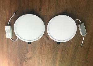 Quality 18W LED Slim Panel Light 1600LM Aluminum White Recessed Round 6000K Flat TUV wholesale