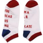 Bacterialfree Printed Picture Socks With Letters On Them Hip Hop