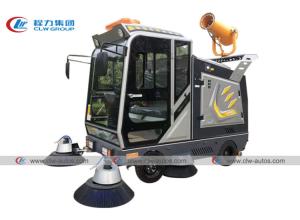 Quality Electric Community Road Sweeper Vehicle 4 Wheels 5 Brushes With Fog Cannon wholesale