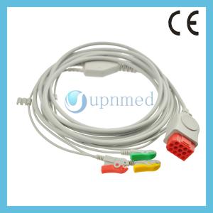 Quality Bionet BM5 One piece 3-lead ECG Cable with leadwires wholesale
