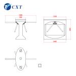 High Speed Automatic Tripod Turnstile Access Control 1000mm Height Waterproof