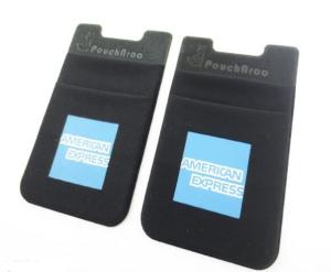 Quality Fashion Black Kangaroo Mobile Phone Pouch Card Holder, Debossed Logo,For American Express wholesale